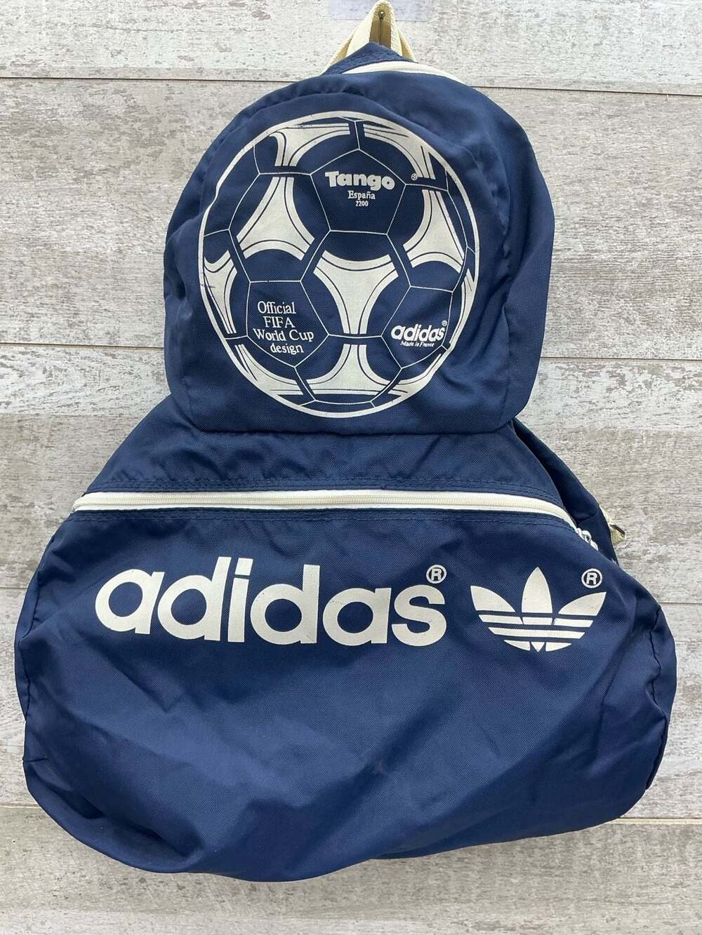Vintage Adidas Tango Espana World Cup Design Navy Blue Backpack